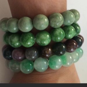 Bundle of jade bracelets (4 total)